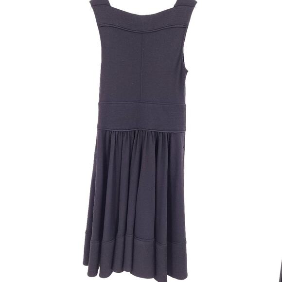 DVF Wool Jersey Knit Circle Skirt Dress with Pockets | 6 - Picture 5 of 7